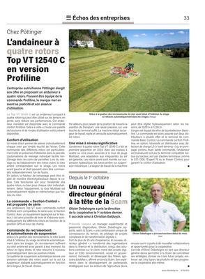 L’andaineur à quatre rotors TopVT12540C en version Profiline