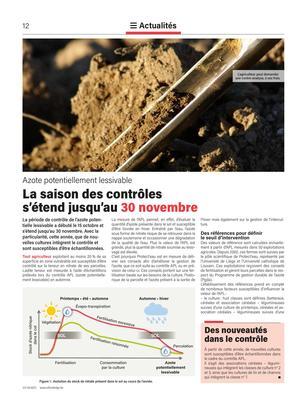 La saison des contrôles s’étend jusqu’au 30 novembre La saison des contrôles s’étend jusqu’au 30 novembre