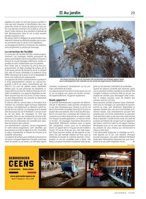 Apporter de la chaux au sol du jardin?