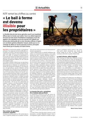 «Le bail à fermeest devenu illisible pour les propriétaires»